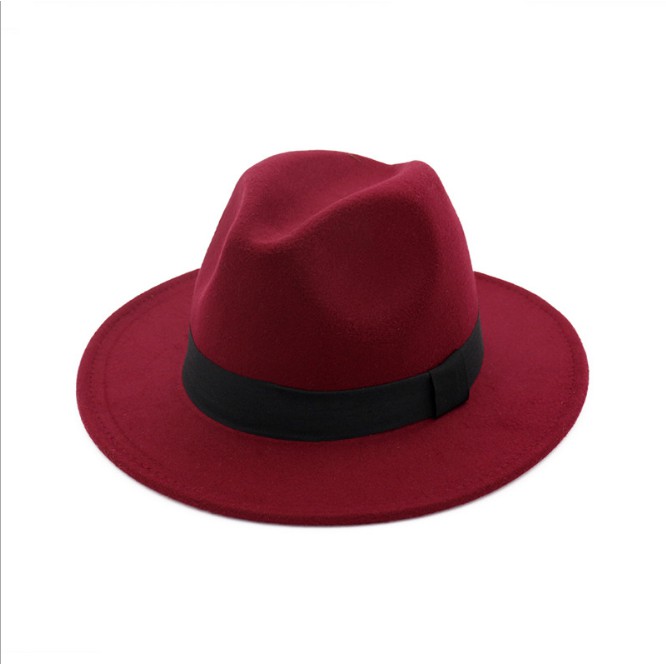 Mũ Phớt Nam Nữ Fedora FN4 Nam Nữ Rộng Vành, Nón Phớt Vintage Chụp Ảnh, Đi Biển Vành Vải Thắt - Tại Hà Nội