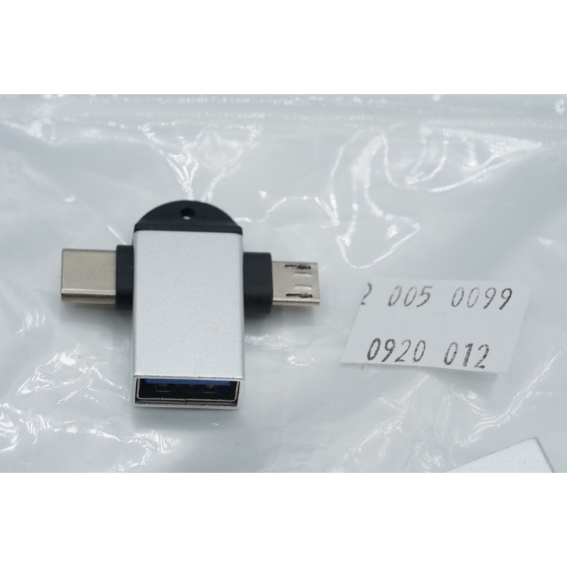 Usb Otg 2 Trong 1 Usb Type C - Micro Usbc - Sku 2.005.0099