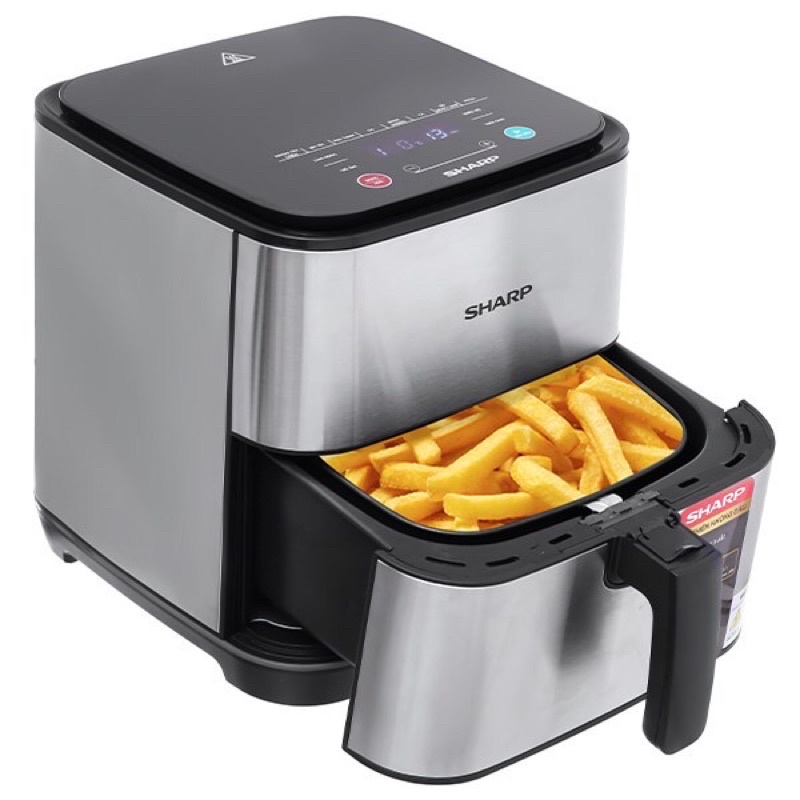 Nồi chiên không dầu Sharp KF-AF70EV-ST (Hàng chính hãng, Dung tích 7 lít, Bảo hành 12 tháng Toàn Quốc)