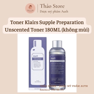 Nước Hoa Hồng Klairs Supple Preparation Unscented Toner 180ML