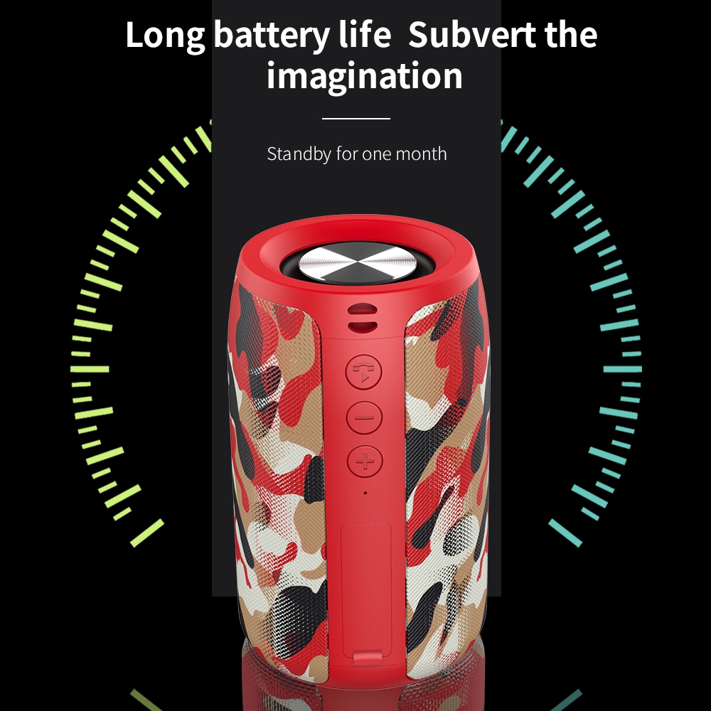 Loa bluetooth không dây Zealot S32 mini TWS tích hợp đài FM hỗ trợ thẻ nhớ Tf