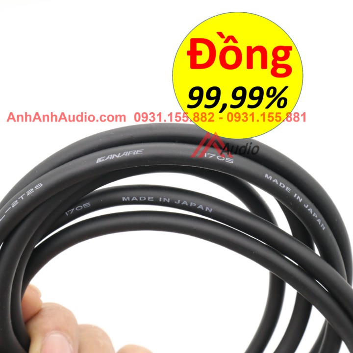 [Mã ELHACE giảm 4% đơn 300K] Dây Canon Cái ra 6 ly Cong Canare , Giá 2 sợi như hình