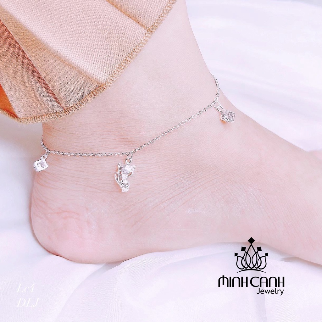 Lắc Chân Hồ Ly Mix Hộp Đá - Minh Canh Jewelry