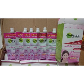 combo KEM DƯỠNG DA CHỐNG NẮNG LÀM TRẮNG DA GARNIER CAO CẤP THÁI ( 1 HỘP 6 GÓI ) .