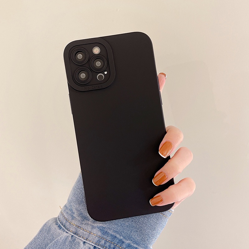 Ốp Điện Thoại Màu Đen Kiểu Cổ Điển Cho Iphone 14 Pro Max 13 Pro Max 12 Pro Max 11 Pro Max 7 8 Plus
