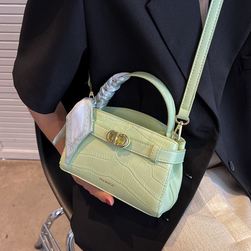 Ielgy Túi Đeo Chéo Họa Tiết Vân Đá Đơn Giản Thời Trang Cho Nữ