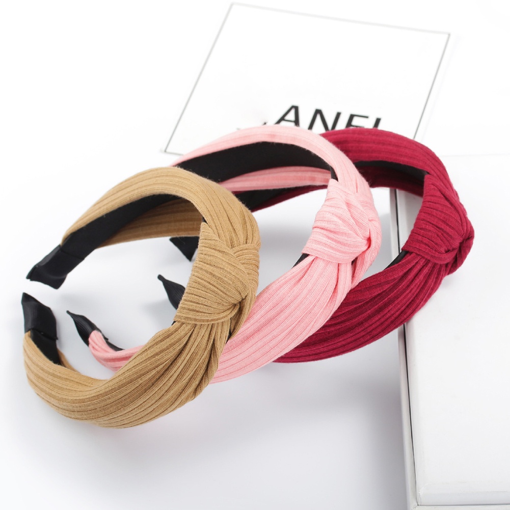 Cài Tóc Nữ Màu Trơn Kẻ Sọc Thời Trang