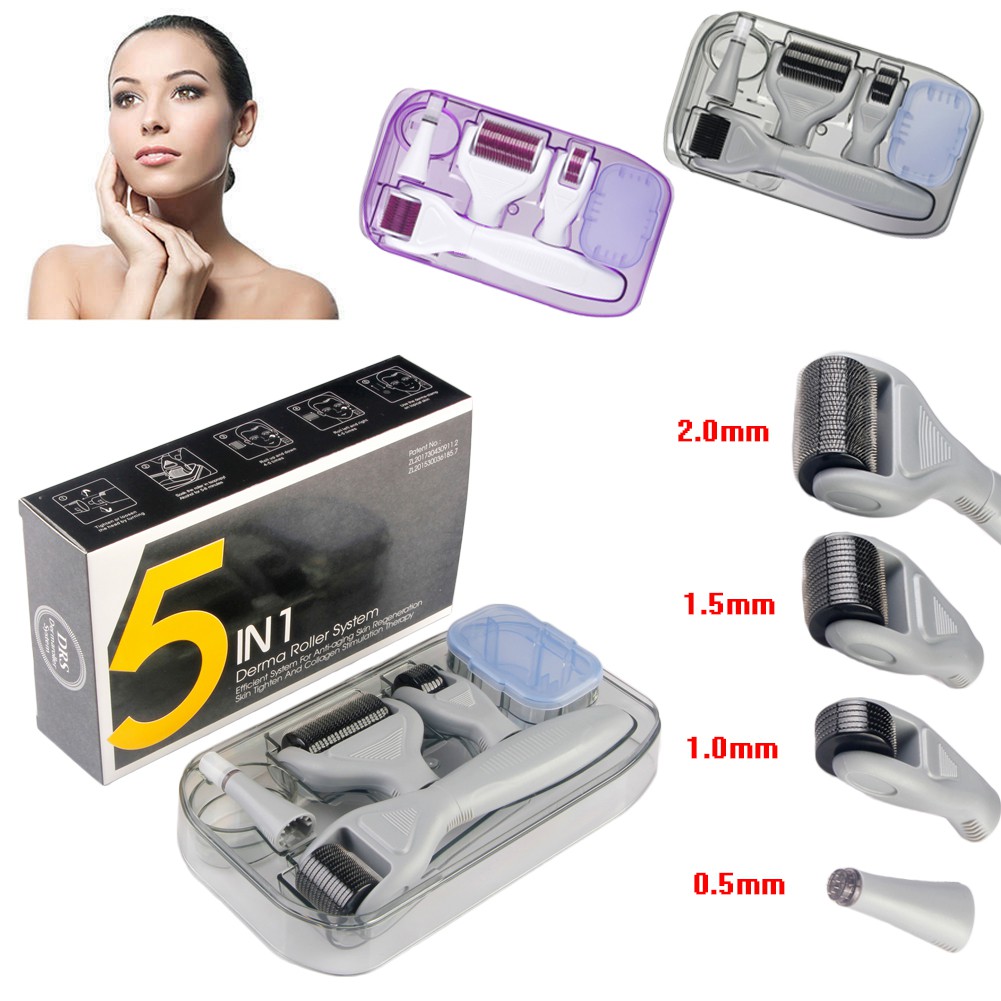 [Hàng mới về] Cây lăn kim 5 trong 1 giúp chăm sóc da giảm nếp nhăn hiệu quả