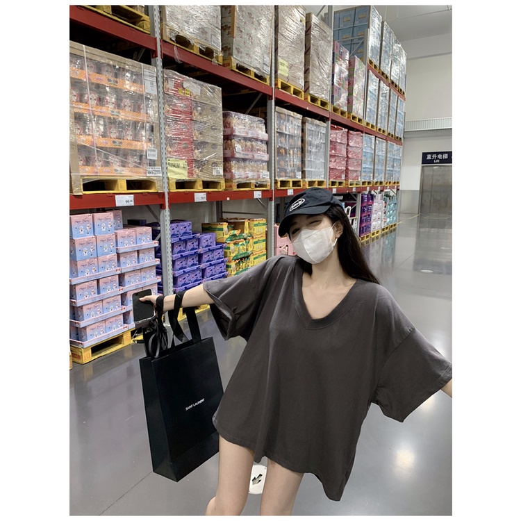 Áo Thun Tay Ngắn Phong Cách retro Hong Kong Thời Trang Mùa Hè Mới Cho Nữ