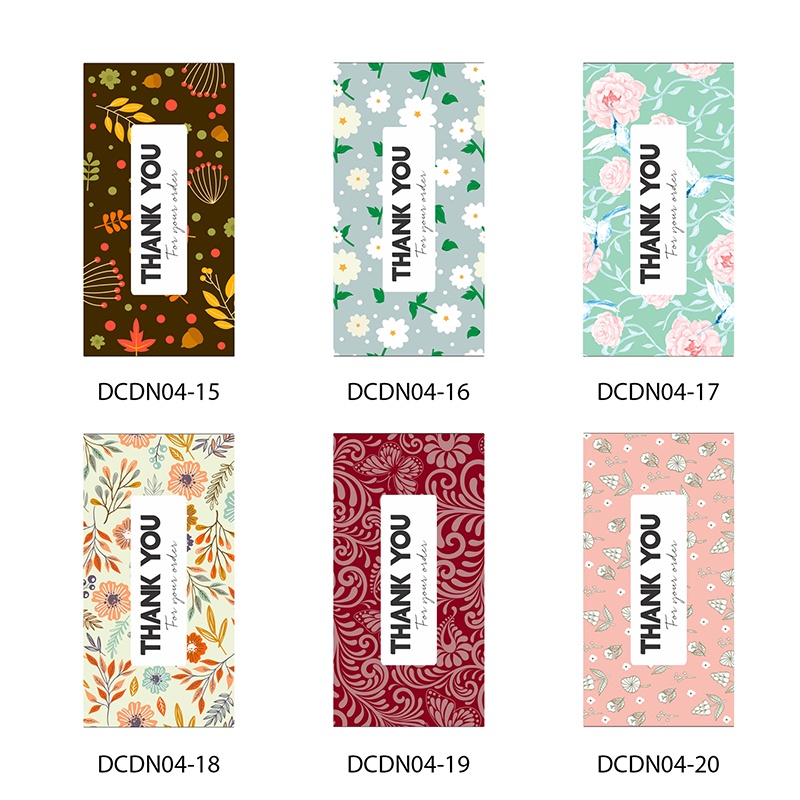 Tem dán niêm phong, tem dán túi giấy, sticker có keo dán sẵn, nhãn dán niêm phong hộp carton kích thước 6x3 cm DCDN04