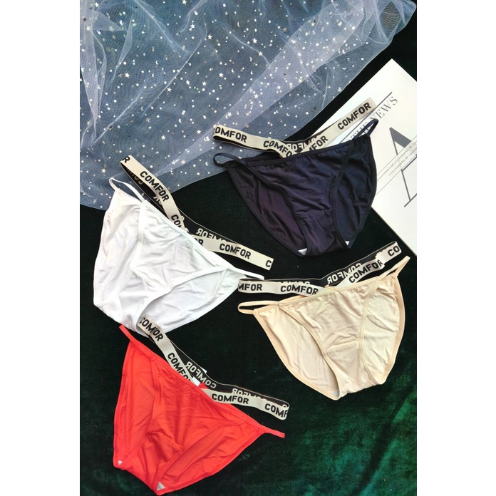 Quần lót nữ sexy dây chéo iBRA's cao cấp Quần lót cotton trơn vải mềm mại thoáng khí gợi cảm đẹp quyến rũ i57