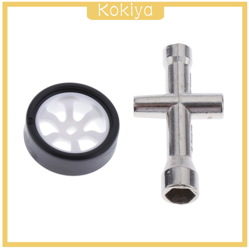 Bánh Xe Cao Su Kèm Cờ Lê Chữ Thập Cho Xe Điều Khiển Từ Xa Wltoys K969