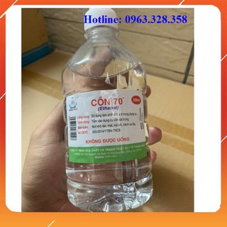 Cồn 70, 90 độ sát khuẩn chai 500ml