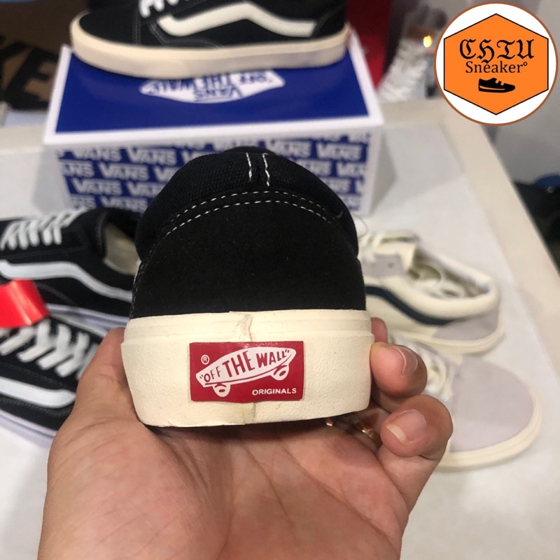 Giày Sục nam nữ cổ thấp Vans vautl phiên bản đẹp da lộn cao cấp giày nam nữ Vans cổ thấp
