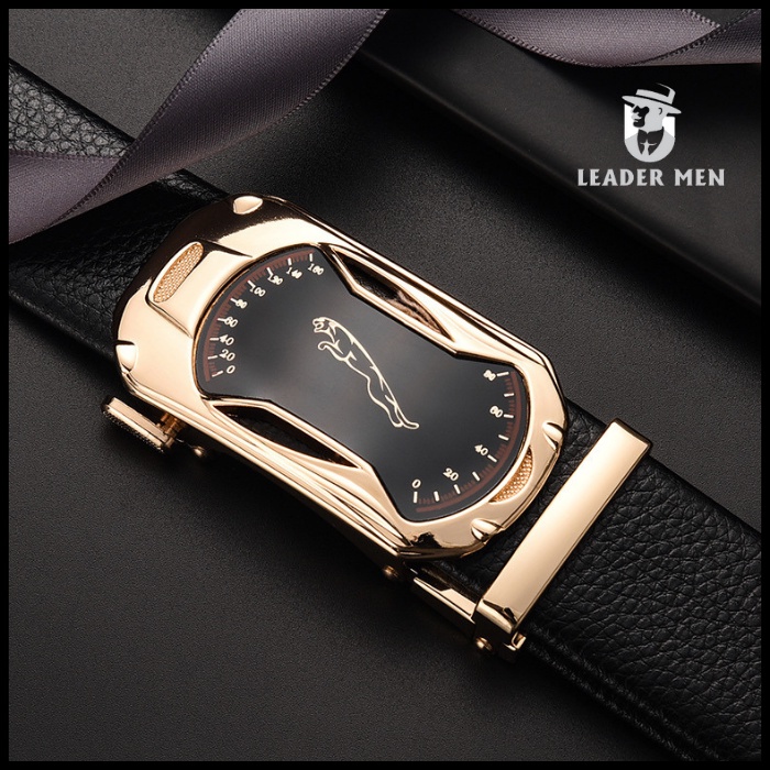 Thắt Lưng Nam Chất Liệu Da Cao Cấp TLK5-01 Khóa Tự Động - Dây Nịt Da Nam Thời Trang Khóa Mặt Đồng Hồ - LeaderMen