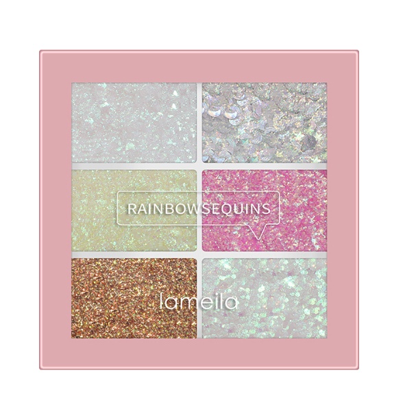 Bảng màu mắt liên tiếp sáu màu trang điểm sáng bóng long lanh ngọc trai lấp lánh