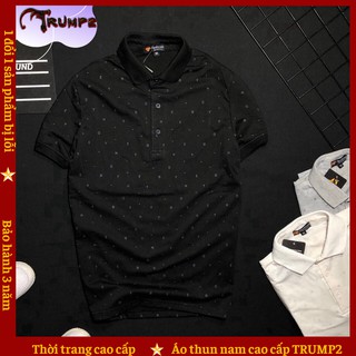 Áo Thun Nam Có Cổ 💝Giống Hình 100%💝 In Họa Tiết Chữ Cực Đẹp Hàng Xuất Khẩu - 3 Màu TRUMP2