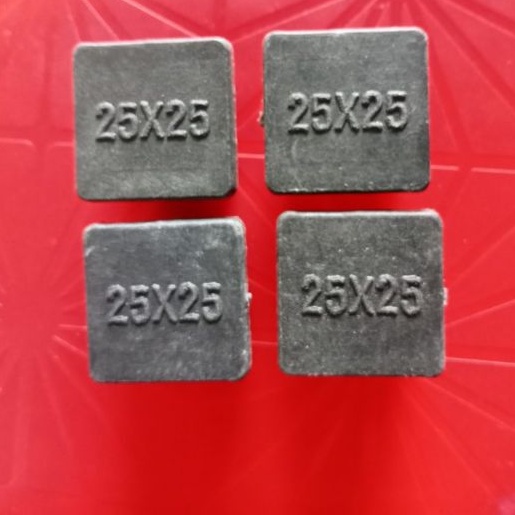 Bộ 10 cái nắp chụp nhựa vuông 25x25_bịt trong chân bàn ghế, nút chân chống xước, bịt trong chân ống sắt, nút nhựa