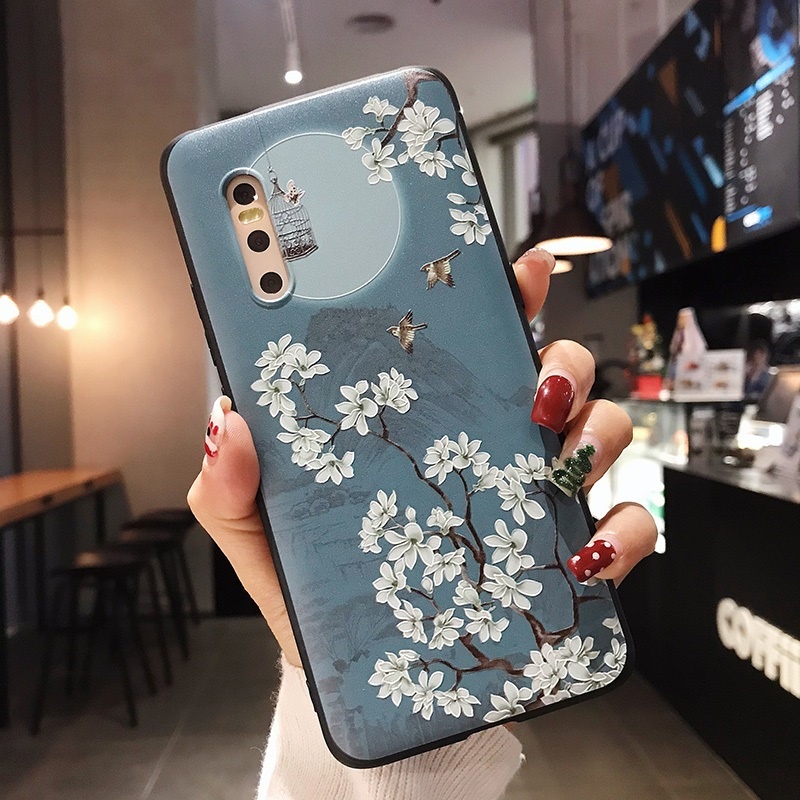 Ốp điện thoại Tpu mềm hình hoa mộc lan 3D cho Samsung Galaxy Note 20 10 9 8 S21 S20 S10 S9 S8 Plus Ultra Fe Lite