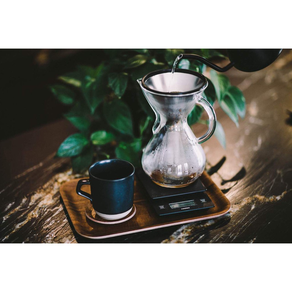 BÌNH PHA CÀ PHÊ BẰNG THỦY TINH CHEMEX USA 6 CUP CM-6GH HANDLE GLASS