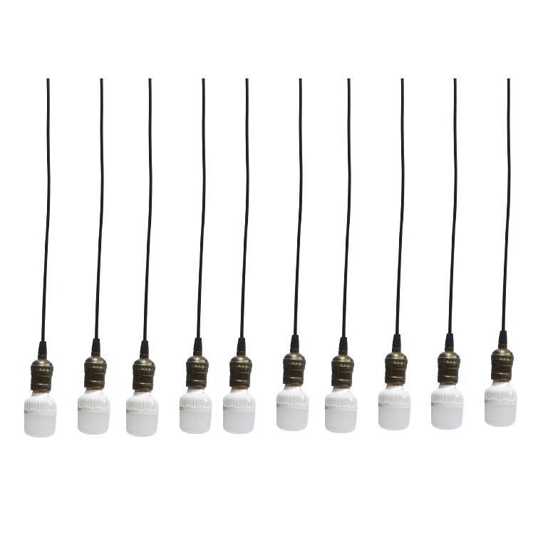 Bộ 10 đèn thả cổ điển Vintage bóng đèn led búp trụ 5w
