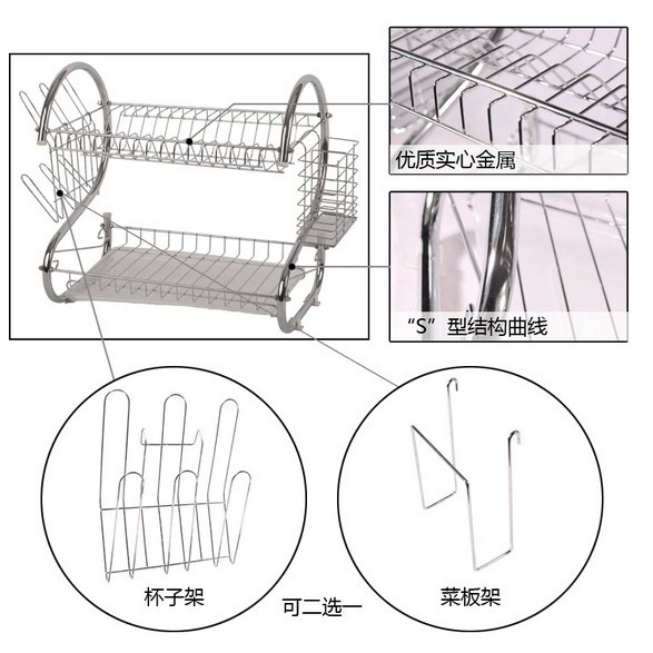 [FREESHIP] Kệ Úp Chén Bát 2 Tầng Inox 304 Chắc Chắn, giá úp chén bát, giá úp bát, kệ úp bát.