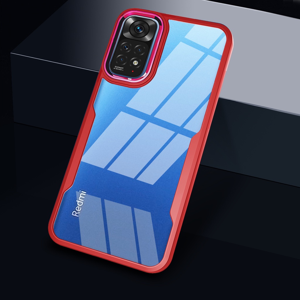 Ốp điện thoại KOOSUK acrylic trong suốt khung camera mạ 2 trong 1 cho Xiaomi Redmi Note 11 S Pro 11s 4G