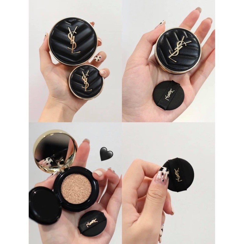 [ CUSHION YSL ] Phấn Nước YSL Le Cushion Encre De Peau Luminous Matte Cushion Foundation ( Bản Vỏ Da Mới Nhất)