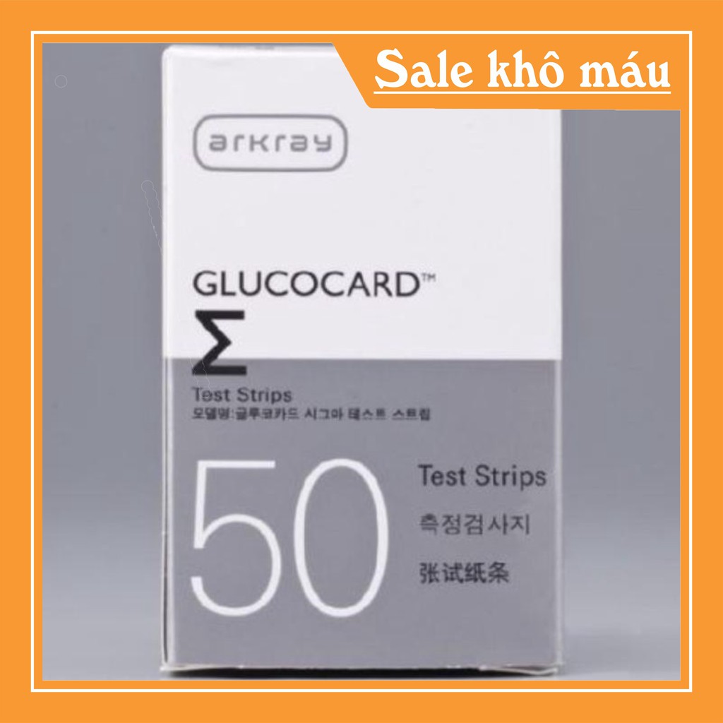 (có sẵn) Que thử đường huyết Arkray, chính hãng, date dài, hộp 50 que