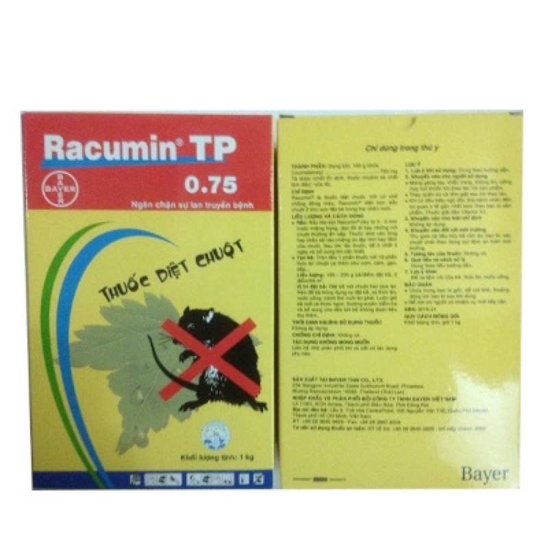 Bột Racumin Tp cho chuột thông minh dạng gói bột