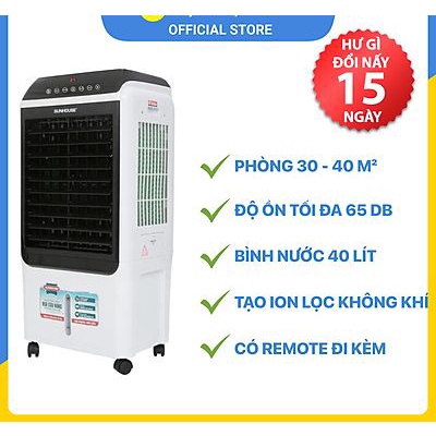 Quạt điều hòa hơi nước Sunhouse SHD7727 Trưng bày Mới 99% Công suất 150W, Bình nước 40 lít, BẢO HÀNH 12 THÁNG