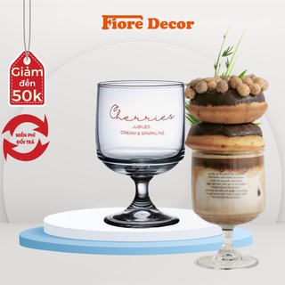 Ly thủy tinh , ly ăn kem thủy tinh trong suốt Fiore