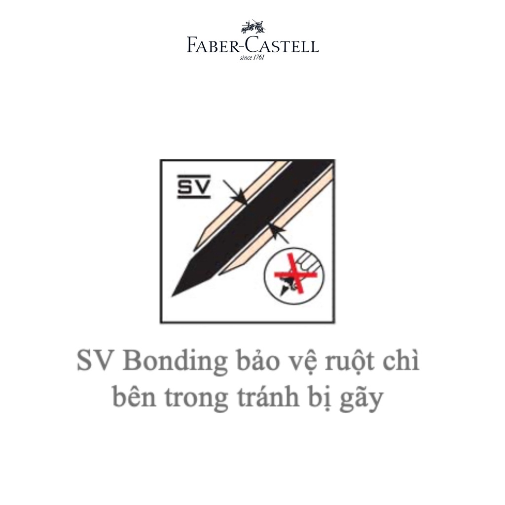 Chì Màu Lục Giác Faber-Castell - Hộp Thiếc Tròn 12 màu