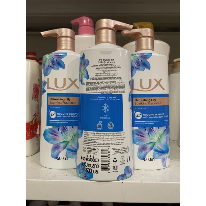 Sữa tắm Lux Thái Lan chai 500ml ( mầu xanh)