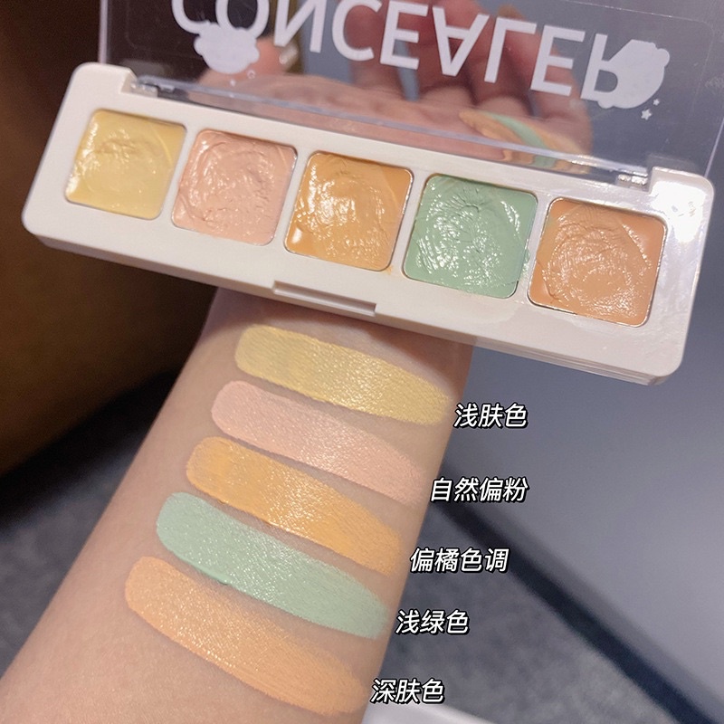 🔥Kem che khuyết điểm Mangogo- Concealer độ che phủ cao 5 màu tuỳ chọn chống nước che hầu hết khuyết điểm-KCKD5M00