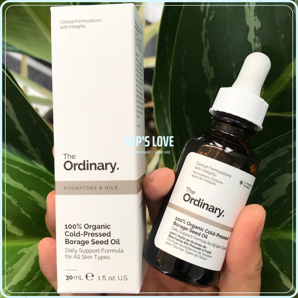 Tinh dầu dưỡng da hạt Lưu ly_100% Organic Cold-Pressed Borage Seed Oil_THE ORDINARY (BILL CANADA) 30ML | BigBuy360 - bigbuy360.vn