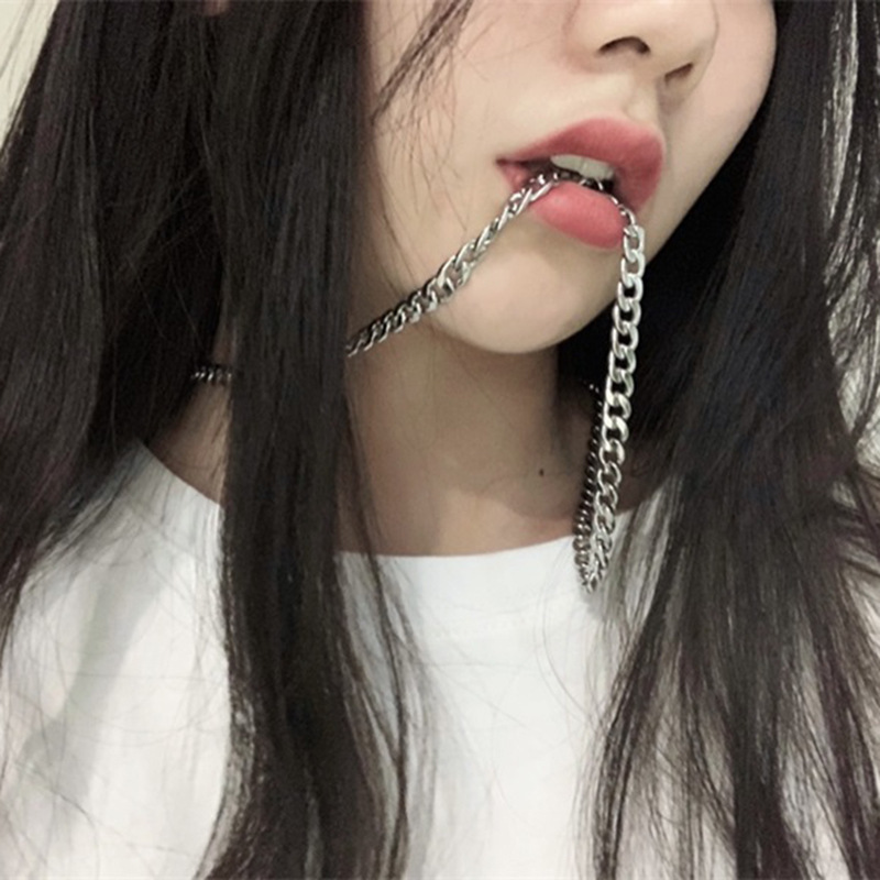 Vòng Cổ Thép Titan Dày Phong Cách Hip Hop Hop Cá Tính Thời Trang Cho Nam Và Nữ 60cm