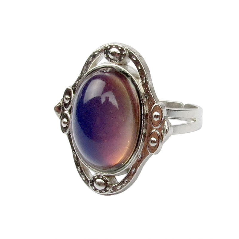 Bộ Vòng cổ + Nhẫn Thay Đổi Màu Sắc Theo Cảm Xúc Sáng Tạo