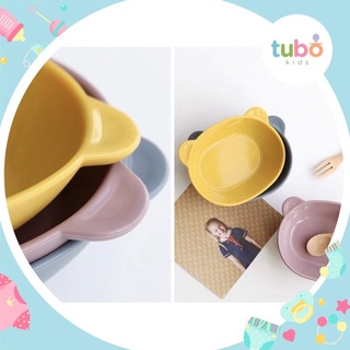 Bát ăn dặm silicone tai gấu đáng yêu Hàn Quốc cho bé ăn dặm