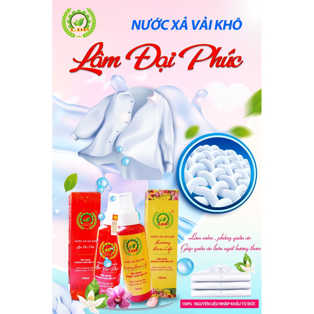 (yêu thích)(HCM)XỊT XẢ VẢI KHÔ - LÂM ĐẠI PHÚC ( Hương nước hoa . Comfo)