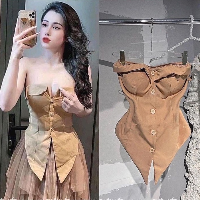 ÁO CÚP NGỰC CÓ MÚT SẴN HÌNH THẬT UKLY alohashop91