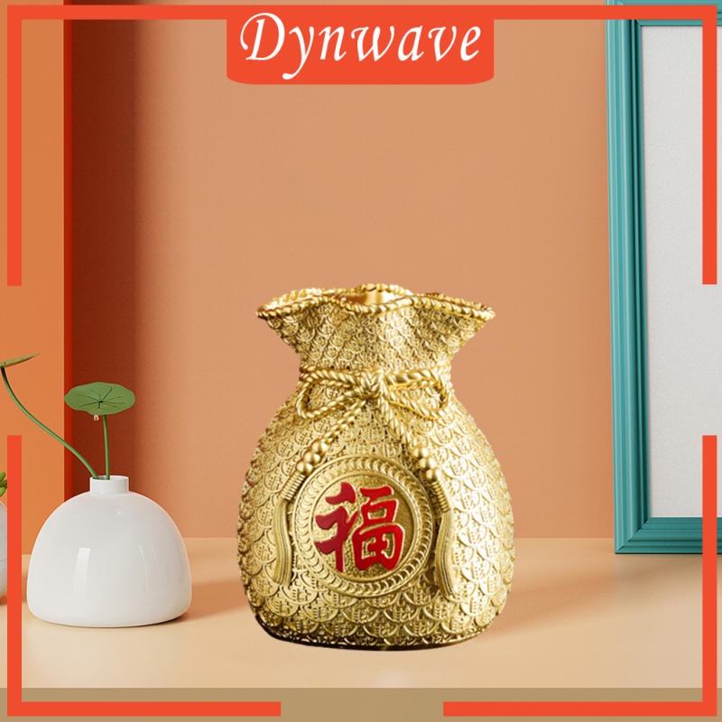 Chậu Hoa / Cây Cảnh Hình Túi Tiền May Mắn Kèm Giá Đỡ Trang Trí Đám Cưới