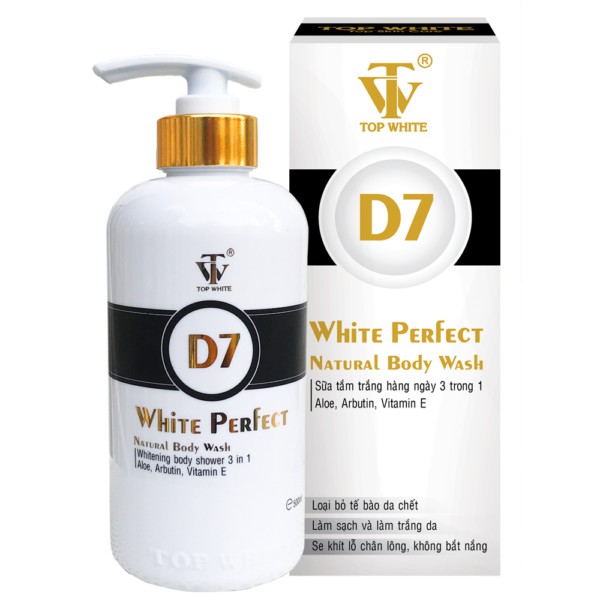 Sữa tắm trắng da Top White Perfect D7