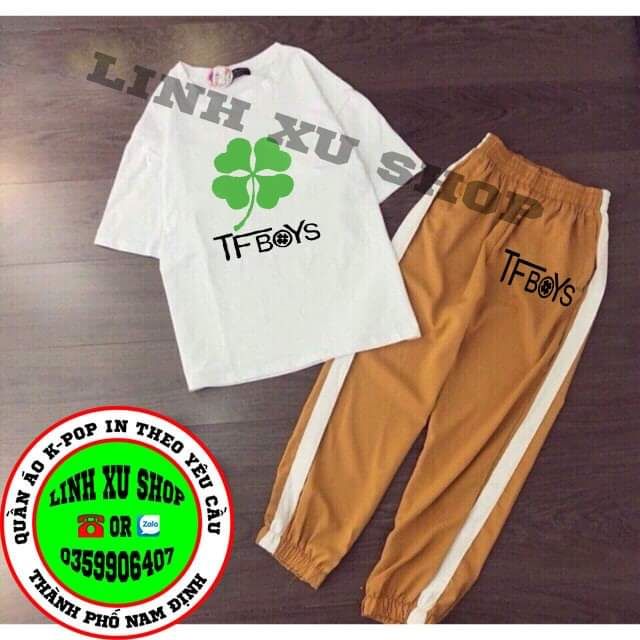 Bộ TFBOYS quần dài hàng đủ size in theo yêu cầu