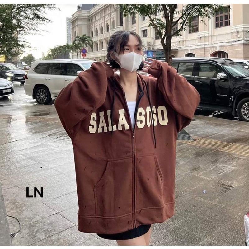 Áo khoác nỉ cotton SALA LN12