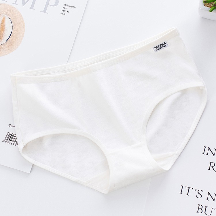 Quần Lót Cotton Màu Trơn Kiểu Dáng Đơn Giản Xinh Xắn 118