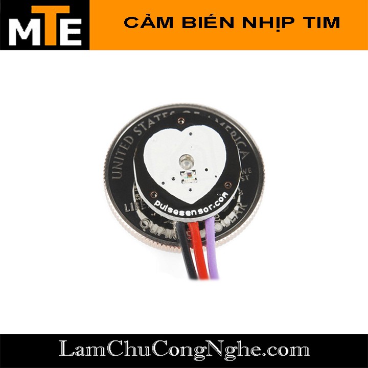 Mạch cảm biến nhịp tim Pulse sensor - Module Arduino