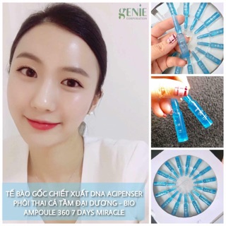 Tế bào gốc chiết xuất DNA ACIPENSER phôi thai cá tầm đại dương - BIO AMPOULE 360 7 DAYS MIRACLE Genie