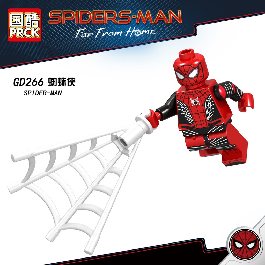 (CÓ SẴN)  Minifigures Spider Man Far From Home Của PRCK Hydro-Man Mysterio Melting Man GD262 - GD267