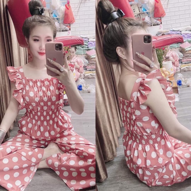 Set Bộ Áo Quần Dài Ống Rộng